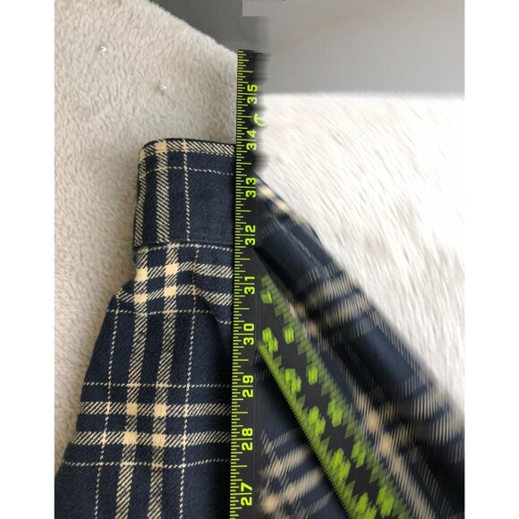 Field & Stream Mens Shirt Large Flannel Long Sleeve Button Up Flannel Plaid Navy - Picture 7 of 10